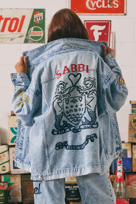 Sabbi - The Mermaid Racing Denim Jacket