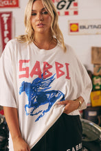 Load image into Gallery viewer, Sabbi - The Very Oversized Rhinestone Tee - Marshmallow
