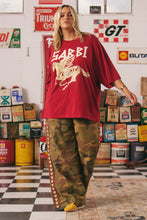 Load image into Gallery viewer, Sabbi - The Very Oversized Rhinestone Tee - Red
