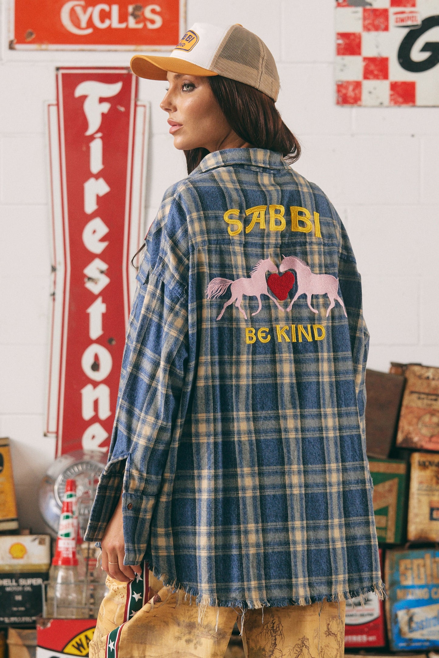 Sabbi - The Horse Power Flannel Shirt - Blue