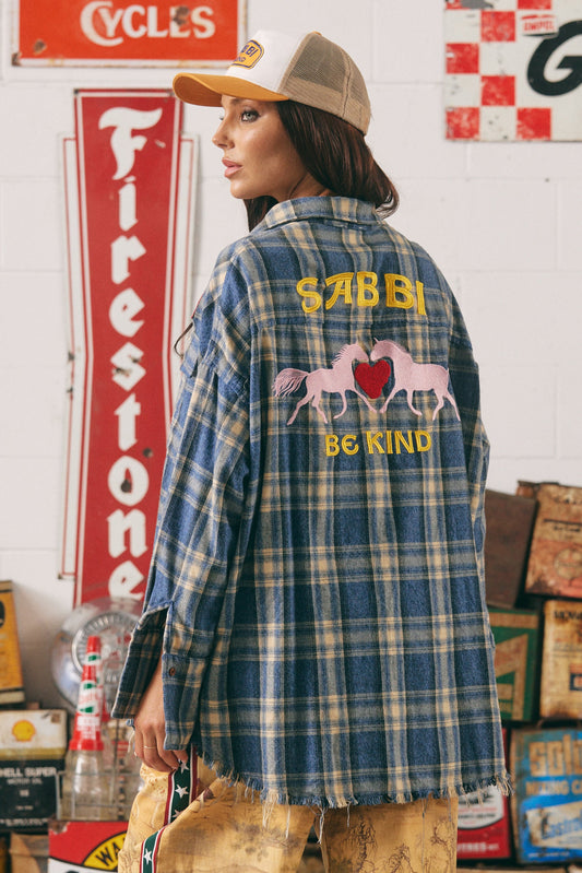 Sabbi - The Horse Power Flannel Shirt - Blue