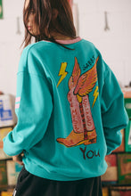 Load image into Gallery viewer, Sabbi - The Born Original V Neck Crew - Teal
