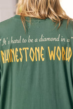 Load image into Gallery viewer, Sabbi - The Very Oversized Rhinestone Tee - Green
