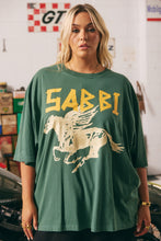 Load image into Gallery viewer, Sabbi - The Very Oversized Rhinestone Tee - Green
