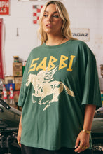 Load image into Gallery viewer, Sabbi - The Very Oversized Rhinestone Tee - Green
