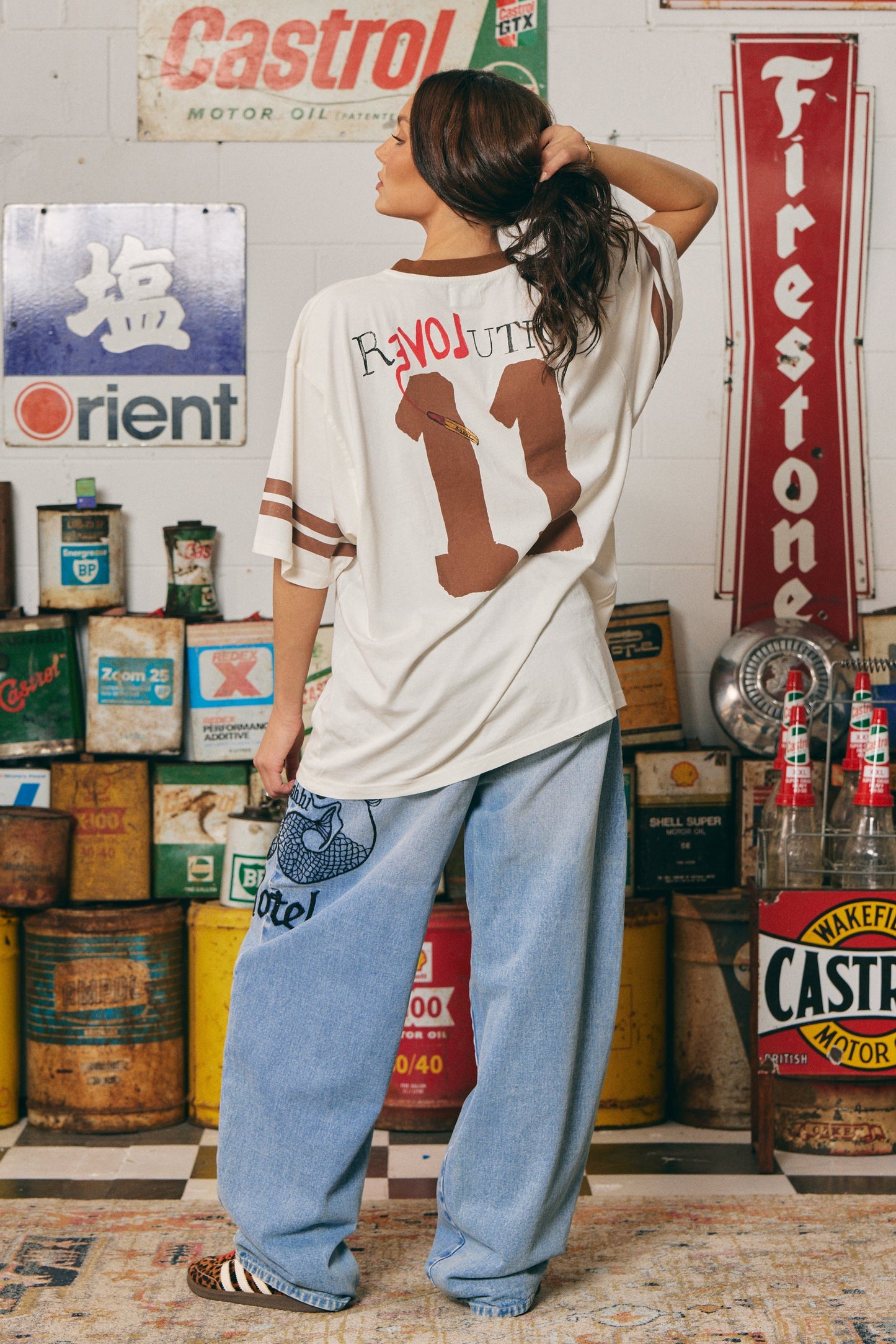 Sabbi - The Very Oversized Love Revolution Tee - Off White