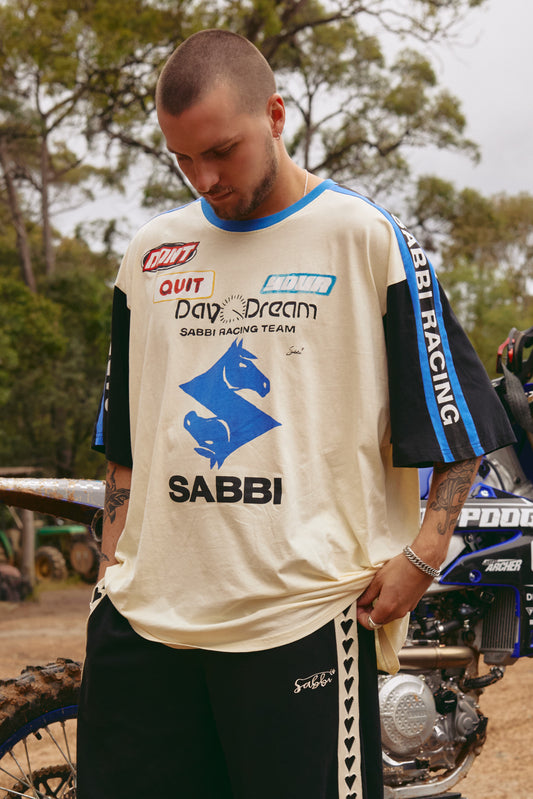 Sabbi - The Very Oversized Don't Quit Your Day Dream Tee - White