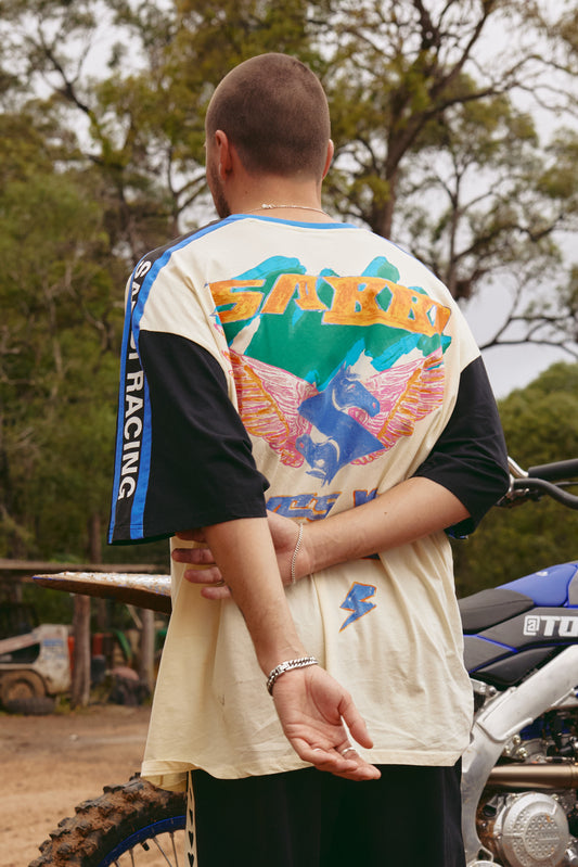 Sabbi - The Very Oversized Don't Quit Your Day Dream Tee - White