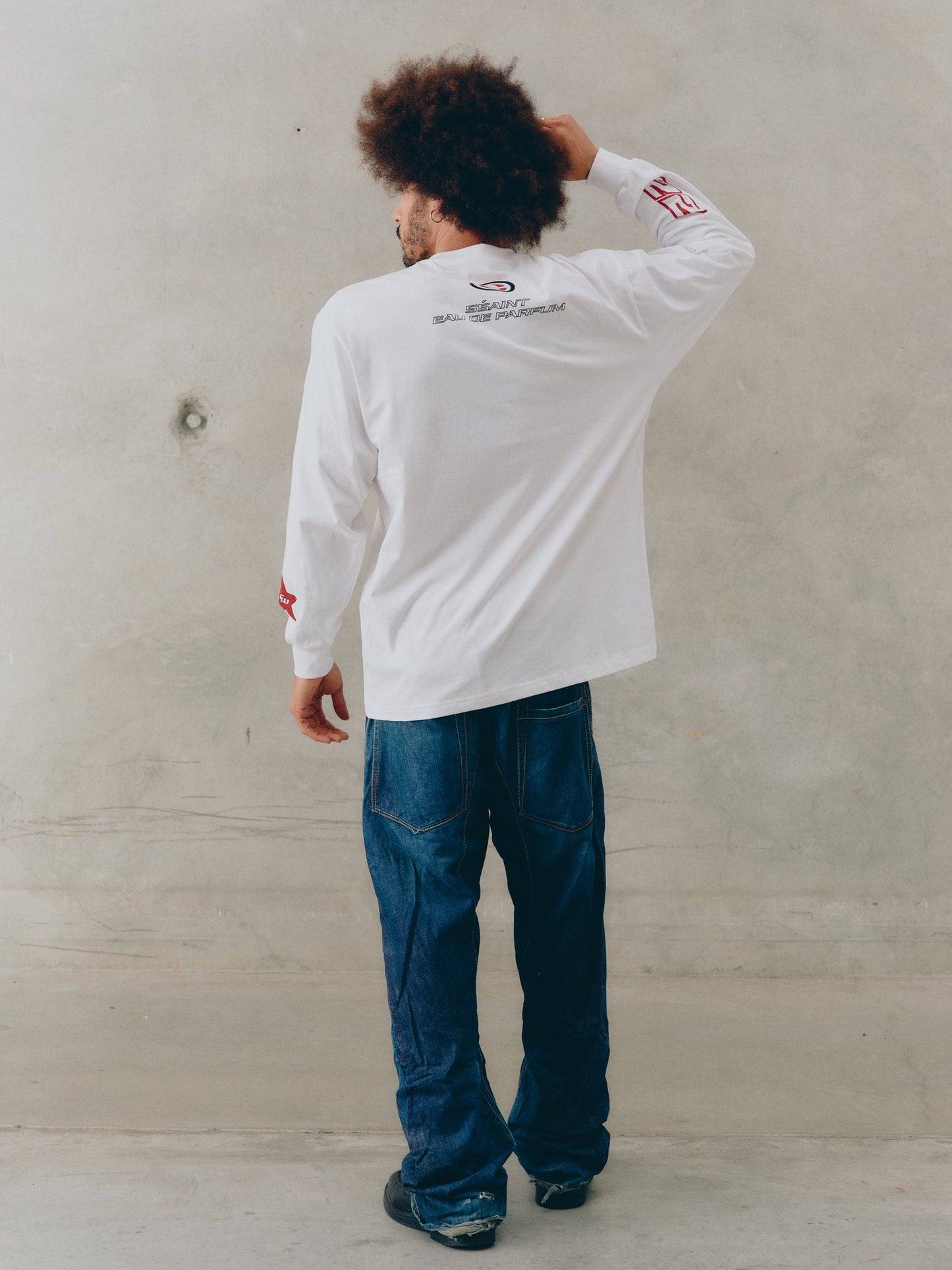 SSAINT Apparel - Signature Moto Tee - White