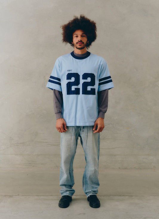 SSAINT Apparel - 22 Motion Tee - Powder Blue & Navy