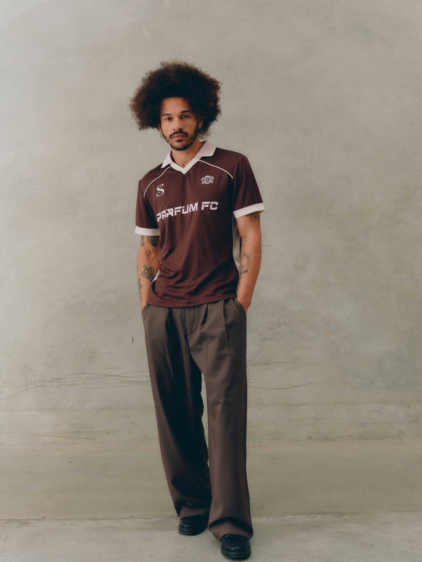 SSAINT Apparel - Ssaint Emblem Soccer Jersey - Espresso