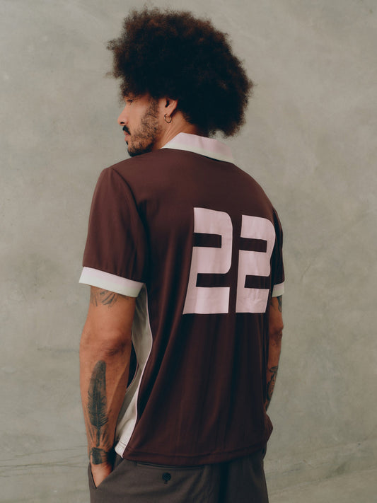 SSAINT Apparel - Ssaint Emblem Soccer Jersey - Espresso