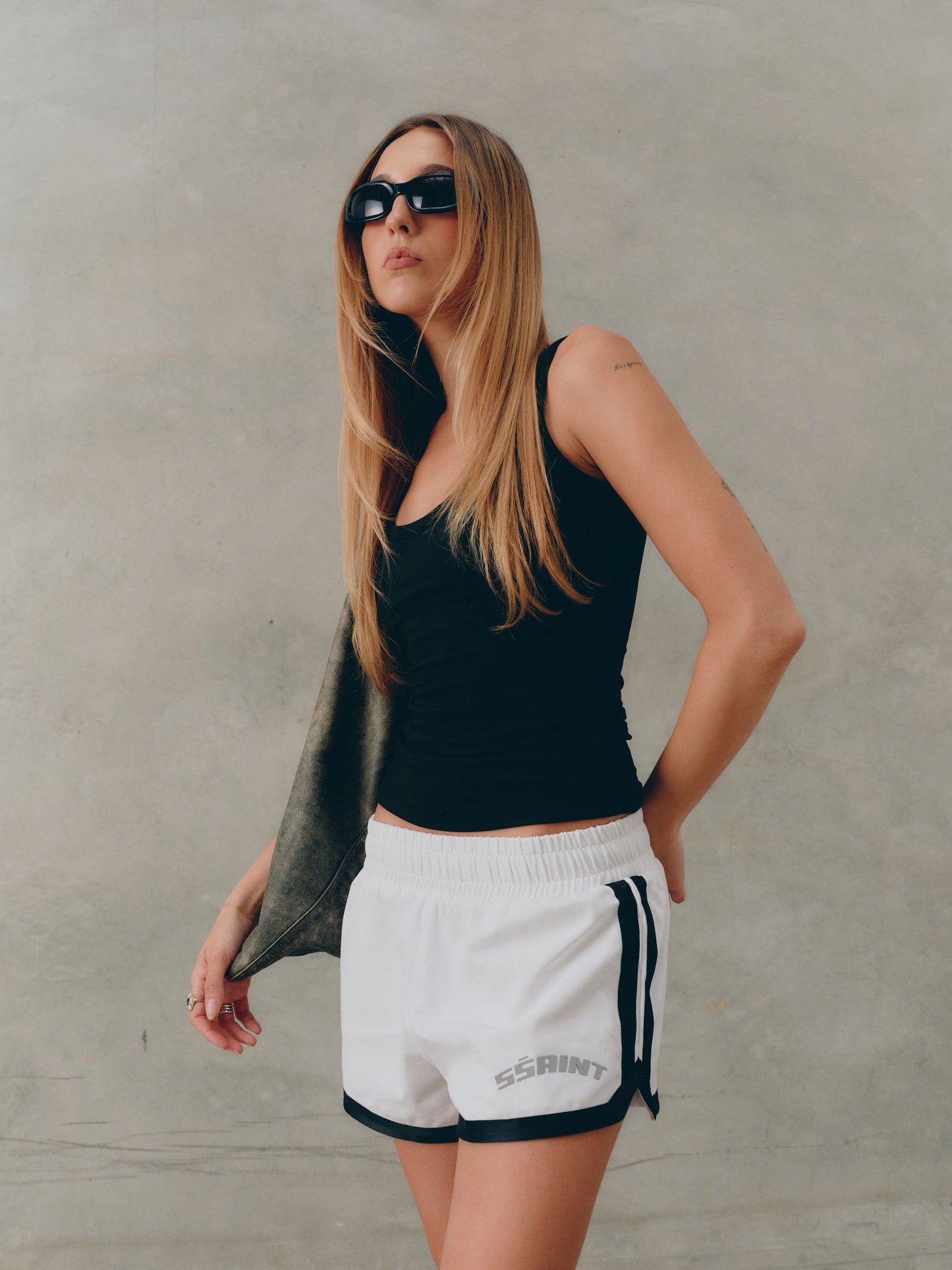 SSAINT Apparel - Reflective V Shorts - White