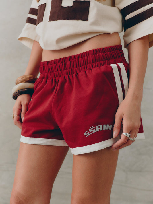 SSAINT Apparel - Reflective V Shorts - Cherry