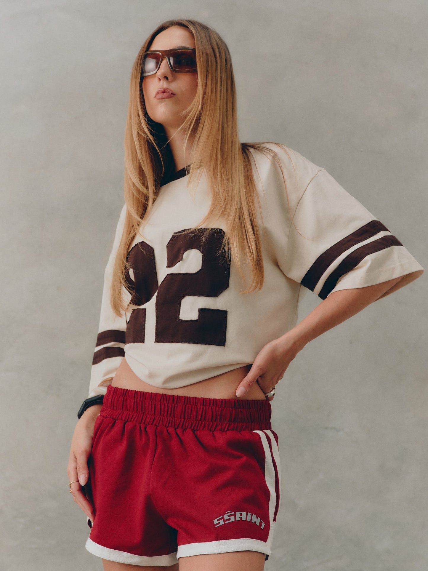 SSAINT Apparel - Reflective V Shorts - Cherry