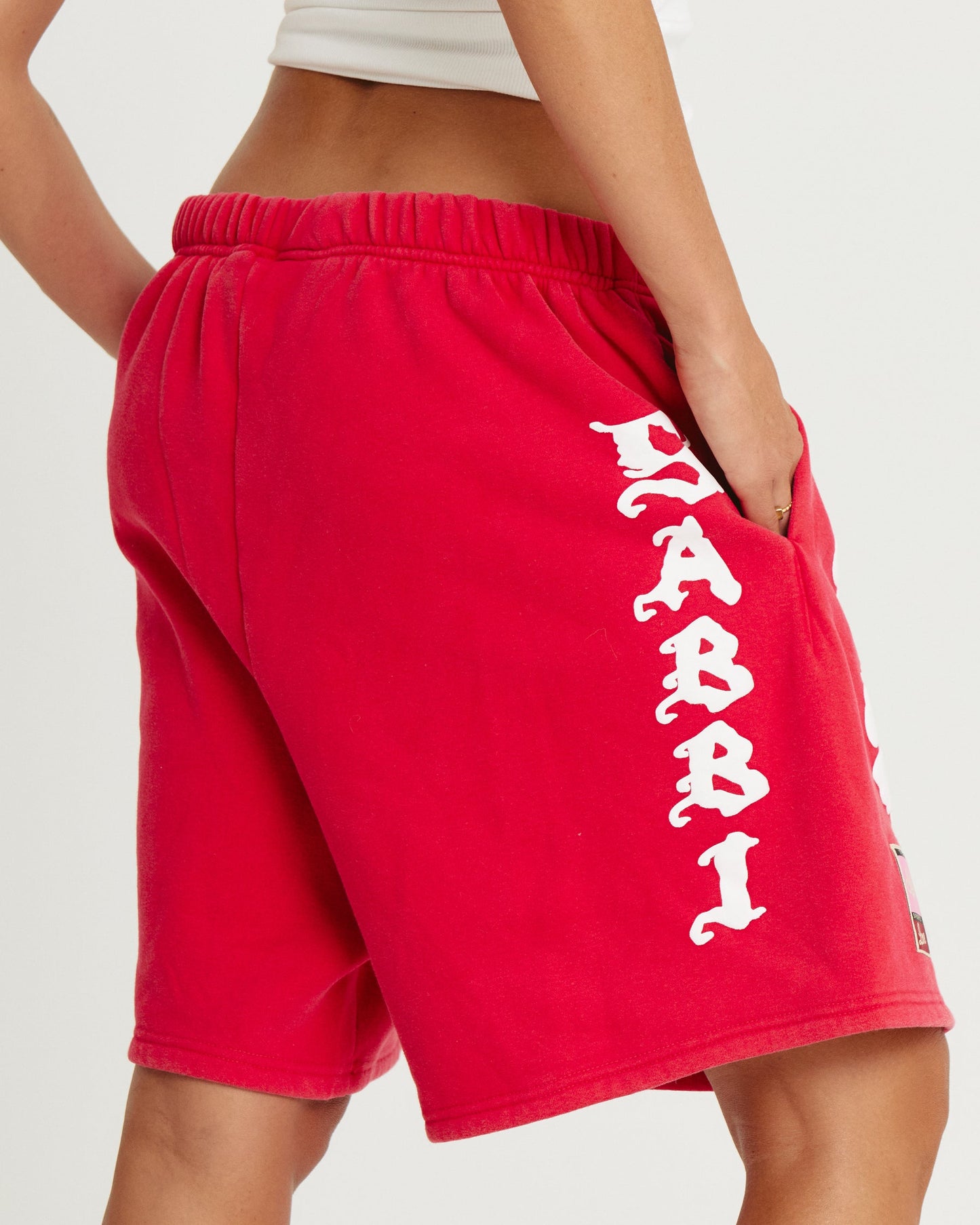 Sabbi - The Happy Hibiscus Shorts - Red