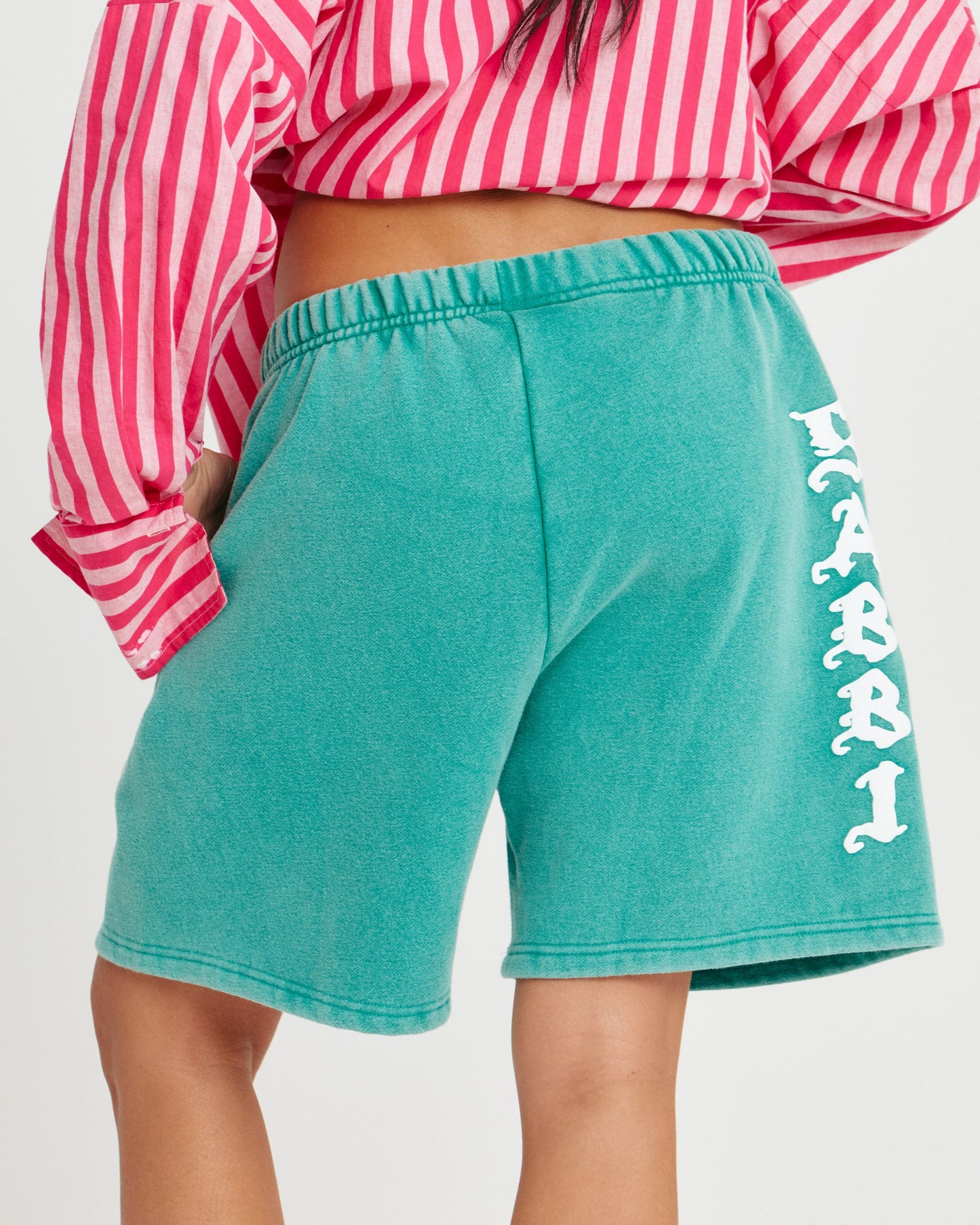 Sabbi - The Happy Hibiscus Shorts - Green