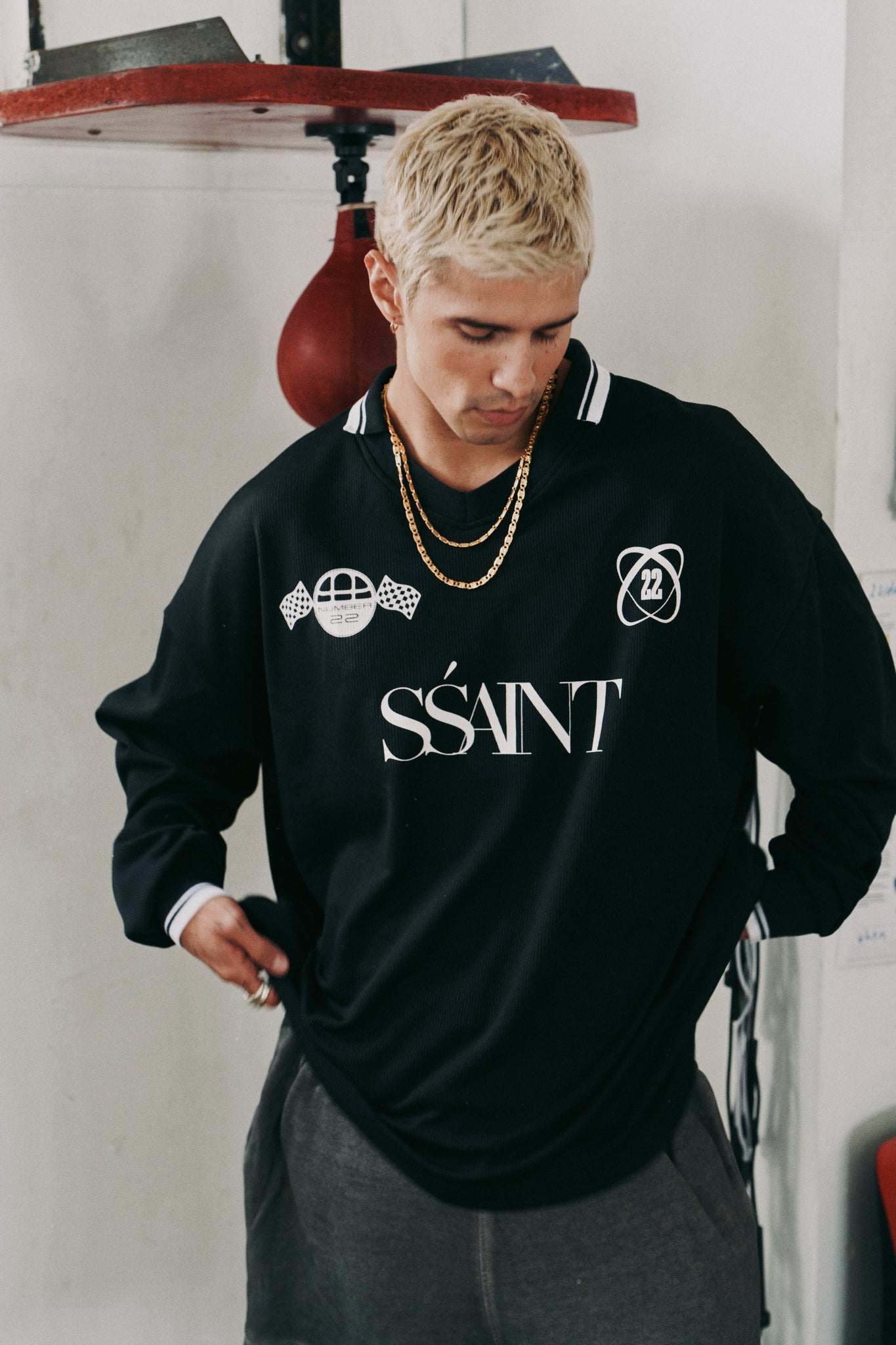 Ssaint - POLO - BLACK