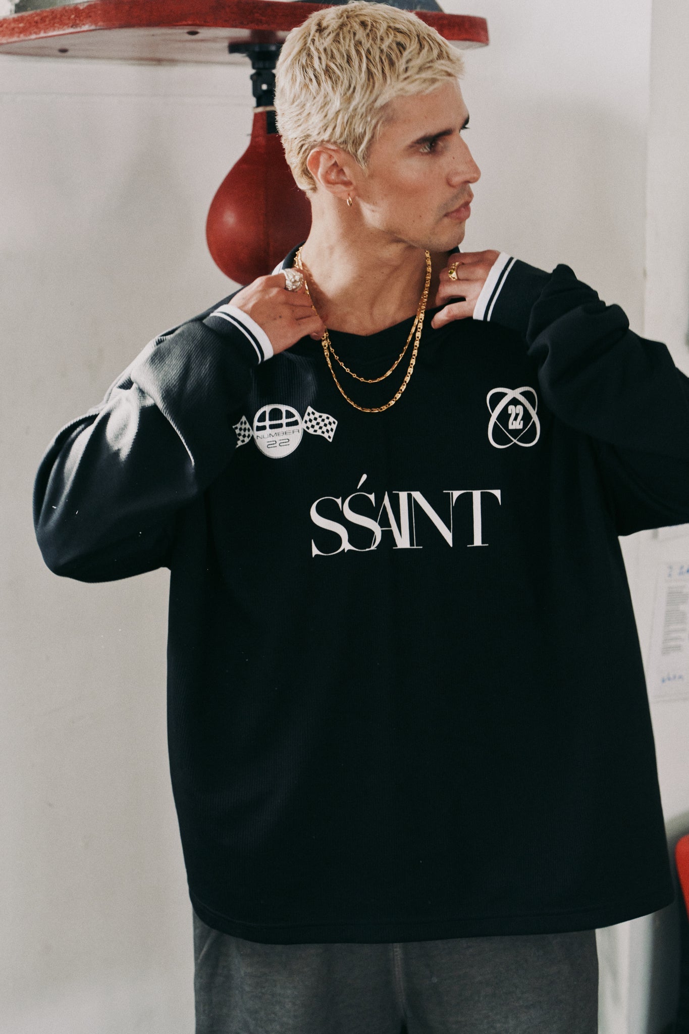 Ssaint - POLO - BLACK