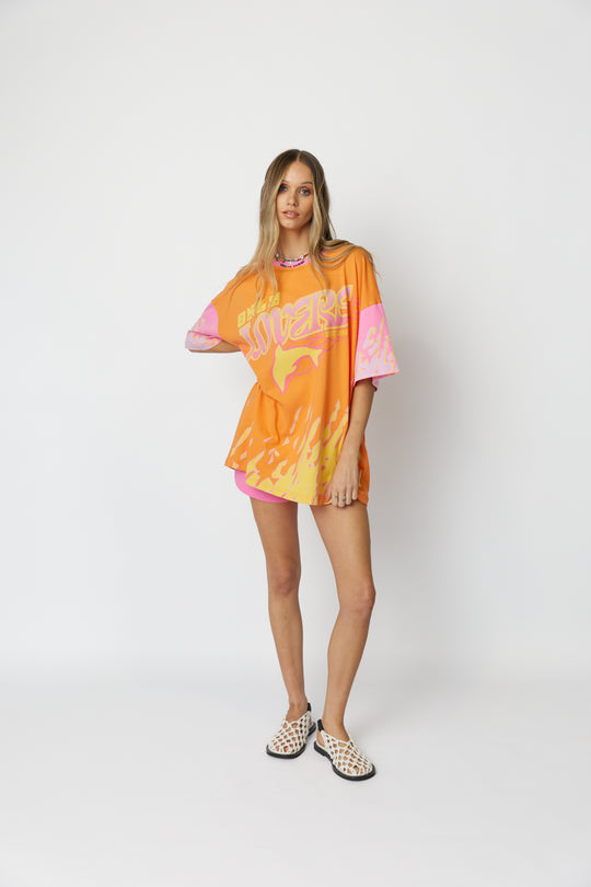 Only Lovers Left - Wave Racer Tee - Coral