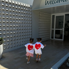 Load image into Gallery viewer, Ssaint Apparel - Heart Tee - Red on White - Kids
