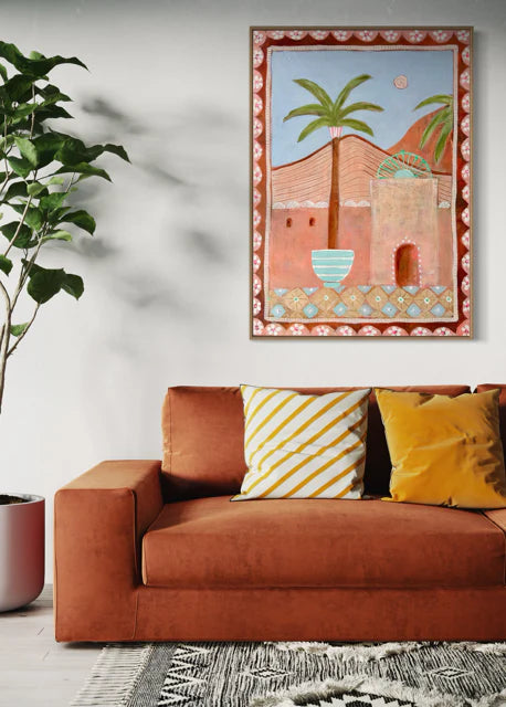 Sue Fantini Art - La Luna - Framed Print