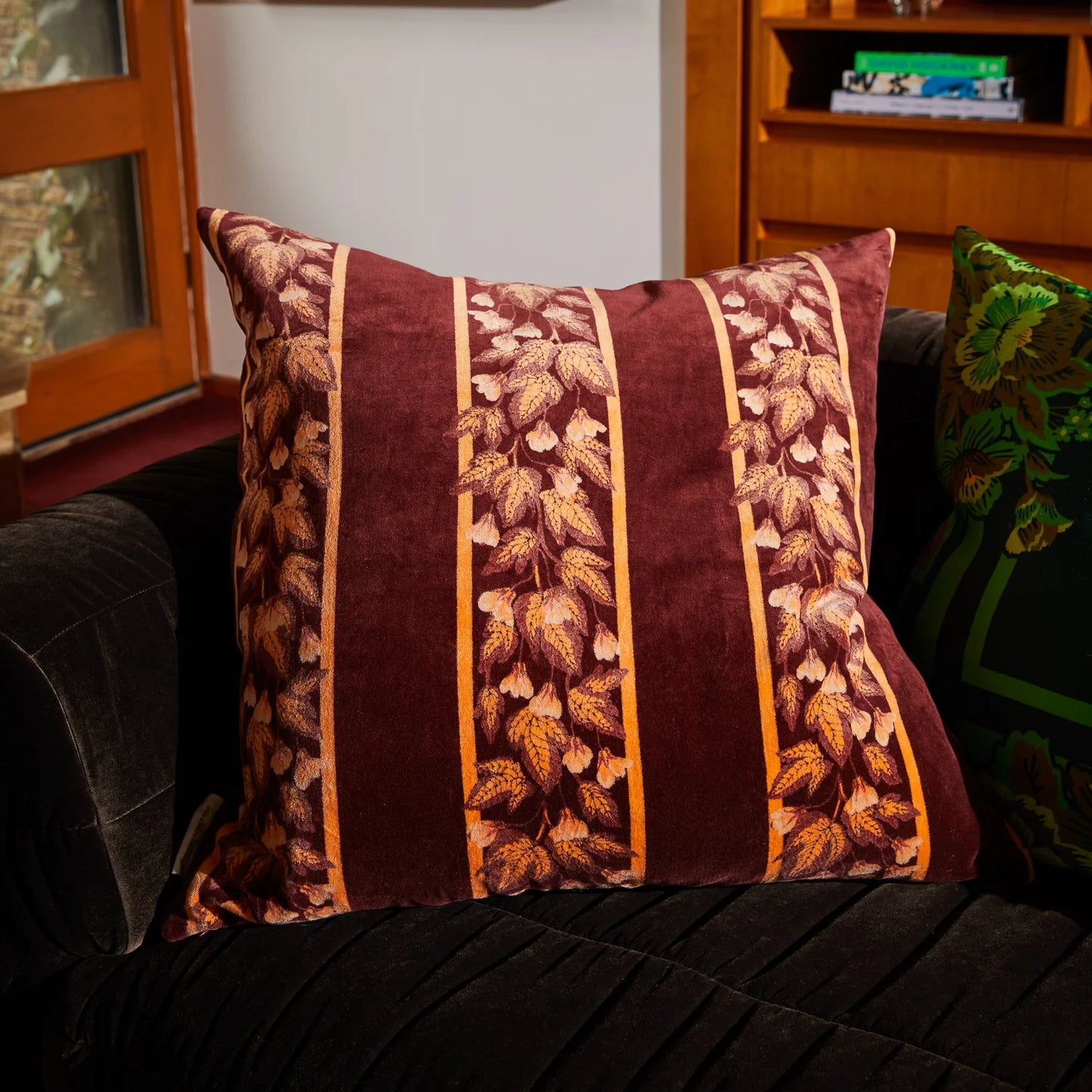 Sage X Clare - Agata Velvet Cushion - Rosewood