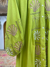 Load image into Gallery viewer, Isla Sol - Tropis Kaftan Dress - Lime
