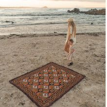 Load image into Gallery viewer, Wandering Folk Throw Rug - Morrison Throw - Brandy
