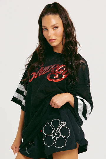 Sabbi - The Big Energy Lace Tee - Black