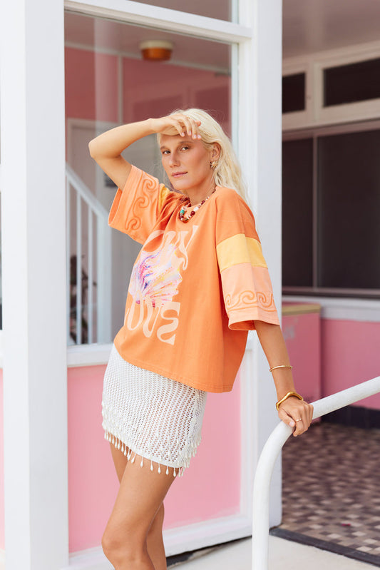 Only Lovers Left - Wavy Baby Boxy Tee