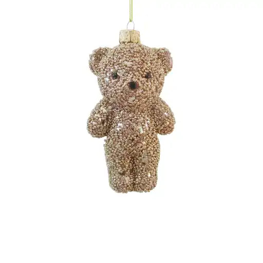 CTC - Glass Teddy Bear - Hanging Decoration
