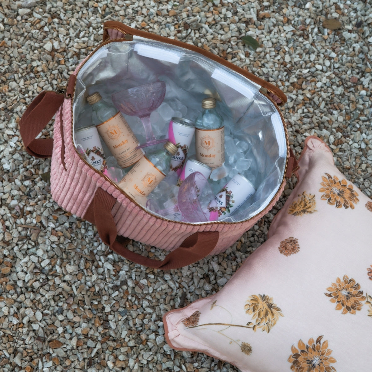 Wandering Folk - Large Cord Cooler Bag - Orchid