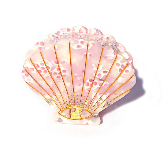 Kingston - Rose Quartz Shell Clip