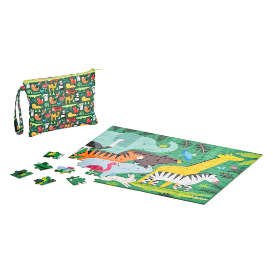 On The Go Puzzle - 2 Sided - Animal Menagerie