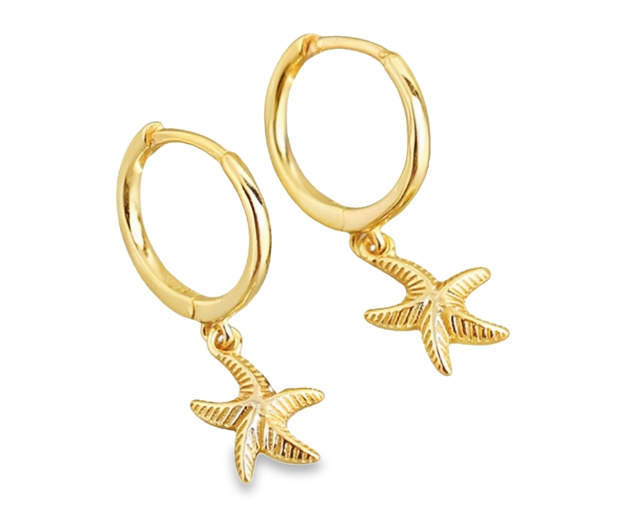 Sea Soul - Starfish Hoop - Gold Earrings