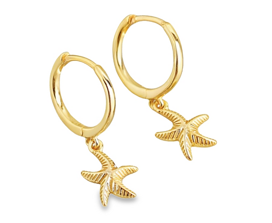 Sea Soul - Starfish Hoop - Gold Earrings