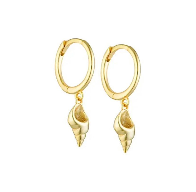 Sea Soul - Puka - Gold Earrings