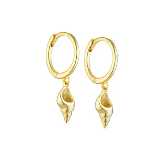 Sea Soul - Puka - Gold Earrings