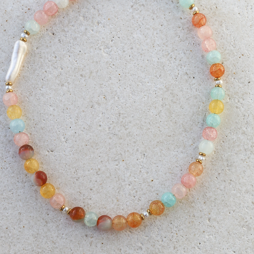 Sea Soul - Cotton Candy Beaded Necklace