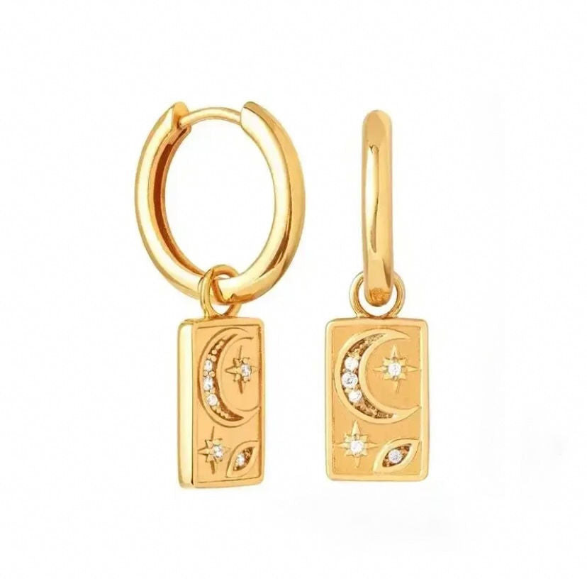 Sea Soul - Luna - Gold Earrings