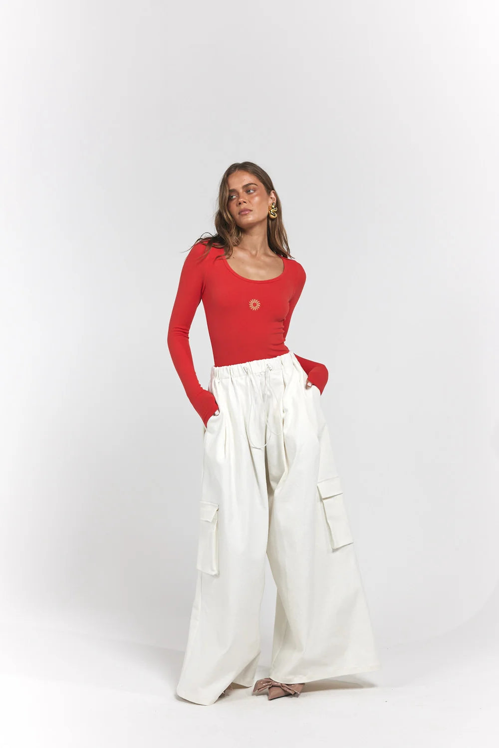 La Boheme Girls - Ezra Pants - Denim Cloud
