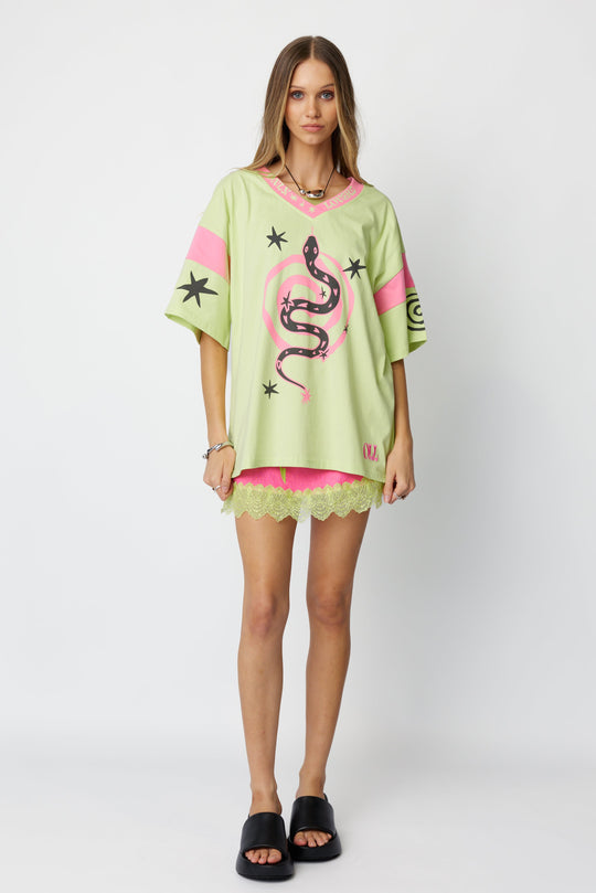 Only Lovers Left - Serpent Tee - Lime