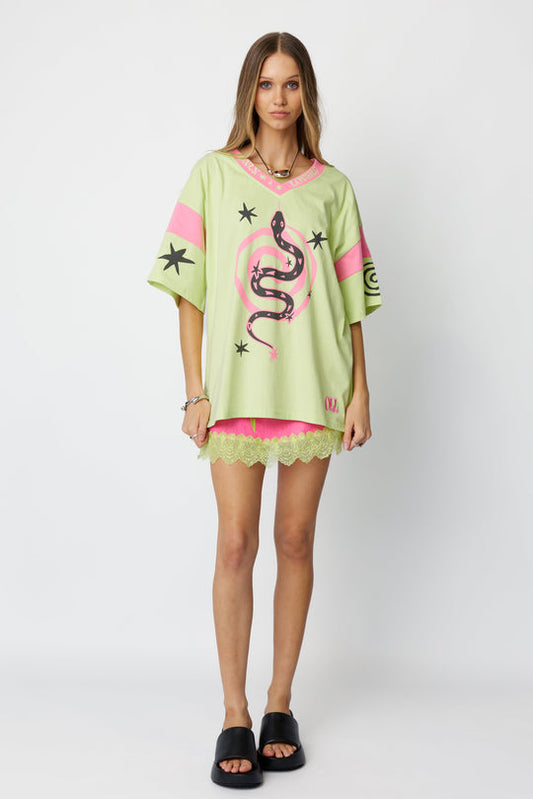 Only Lovers Left - Serpent Tee - Lime