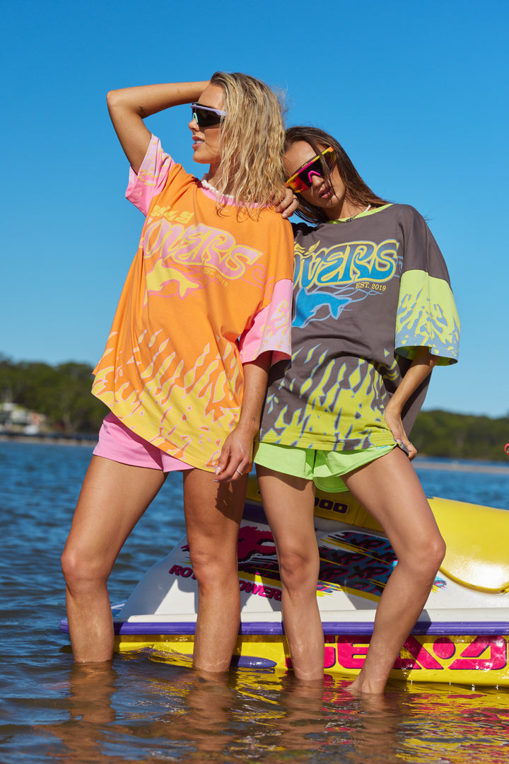 Only Lovers Left - Wave Racer Tee - Coral