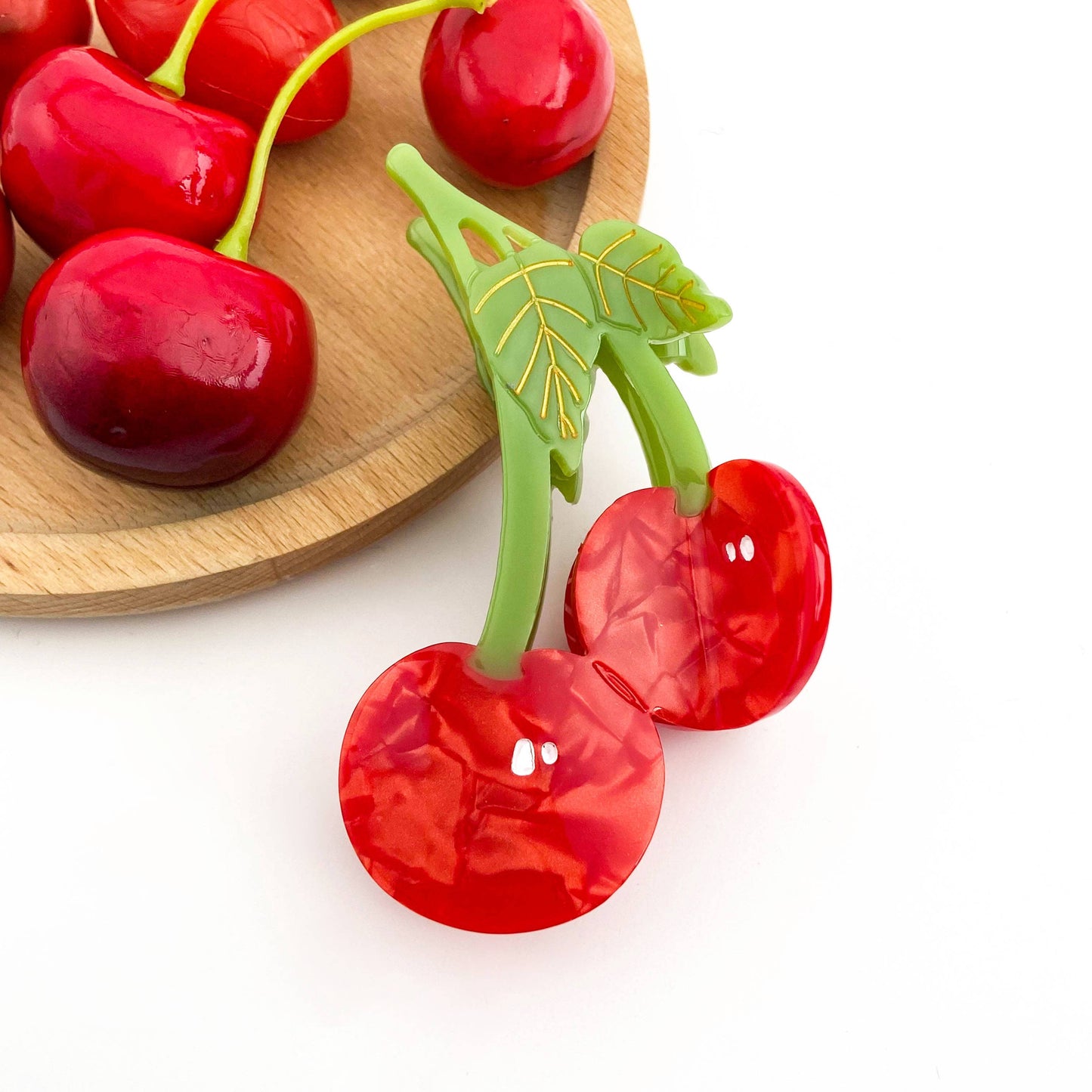 Diva - Red Cherry Claw Clip