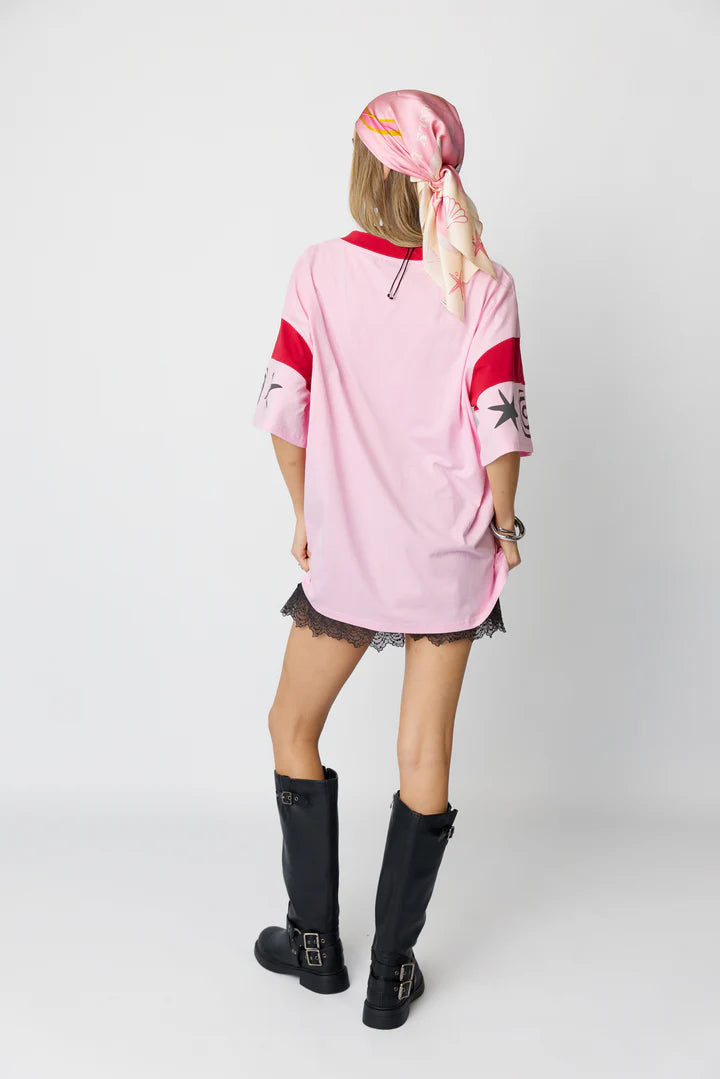 Only Lovers Left - Serpent Tee - Pink