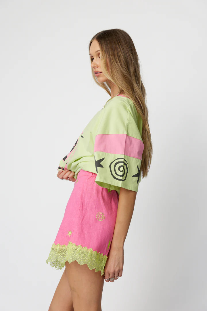 Only Lovers Left - Lucky Mini Skirt - Love Potion