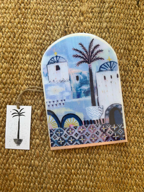 Sue Fantini Art - Aegean Blue - Handmade Tile