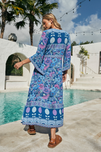 Load image into Gallery viewer, Nine Lives Bazaar - Empire Dress - Lapis
